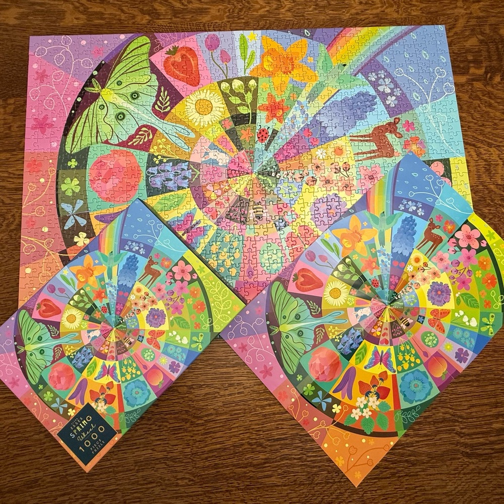 Elena Essex Spring Wheel 1000 Piece Puzzle Complete